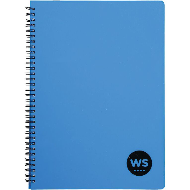 WS Notebook PP Wiro 200 Pages Soft Cover Blue Mid A4