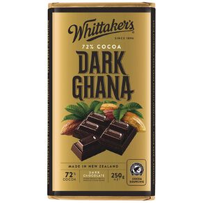 Whittaker's 72% Ghana Block 250g