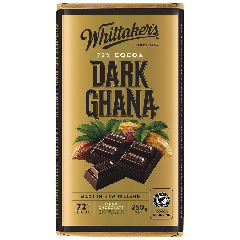 Whittaker's 72% Ghana Block 250g