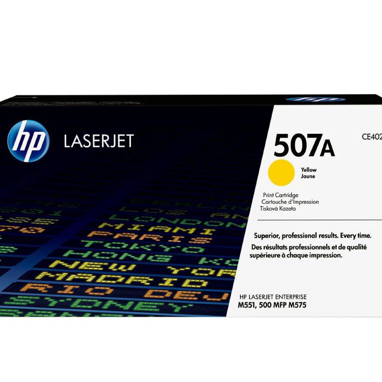 HP Toner 507A Yellow 6000 Pages