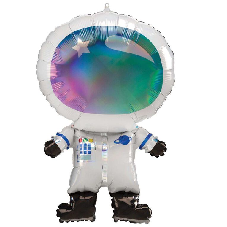 Anagram Supershape Holographic Astronaut Balloon