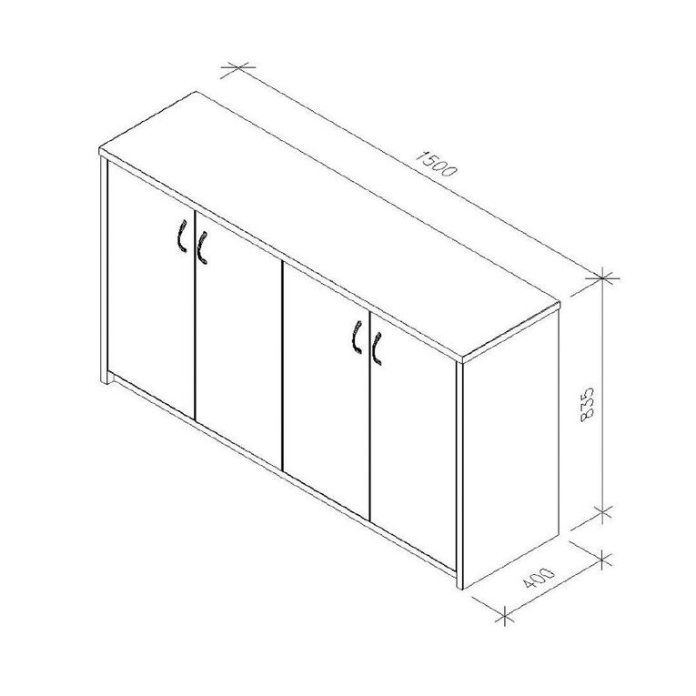 Zealand Credenza 1500 Tawa