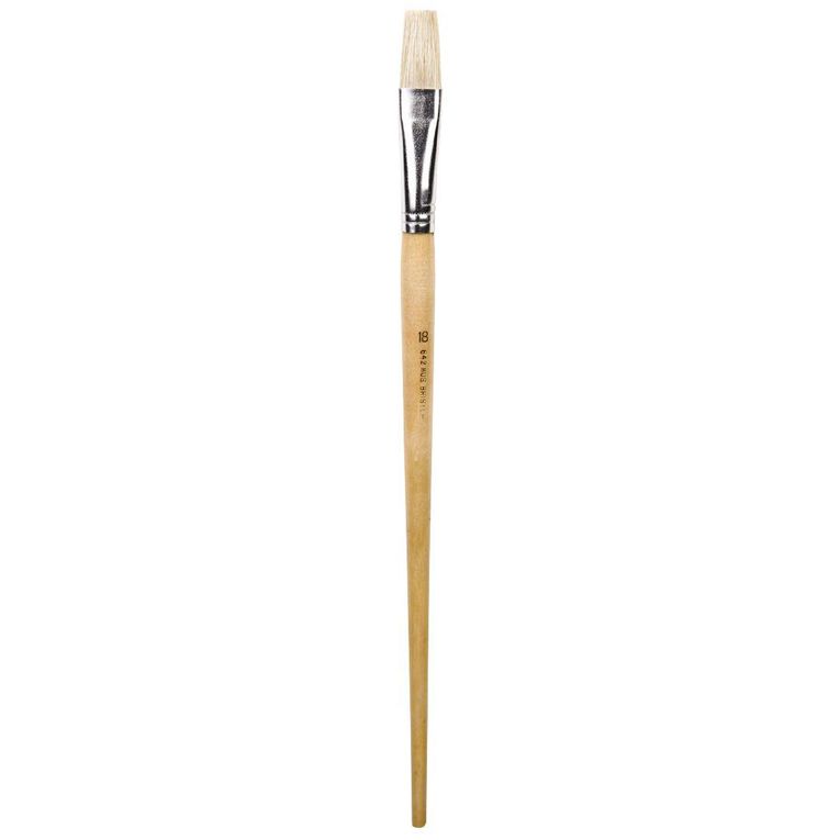 DAS Brush Long Handle Hog Bristle Flat #18