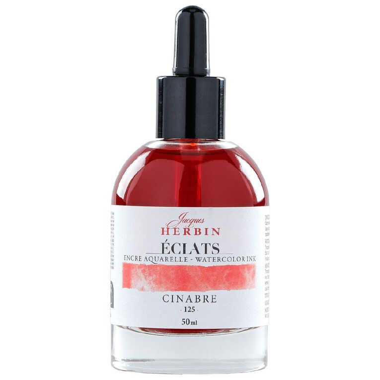 Jacques Herbin Eclats Watercolour Ink 125 Vermilion 50ml