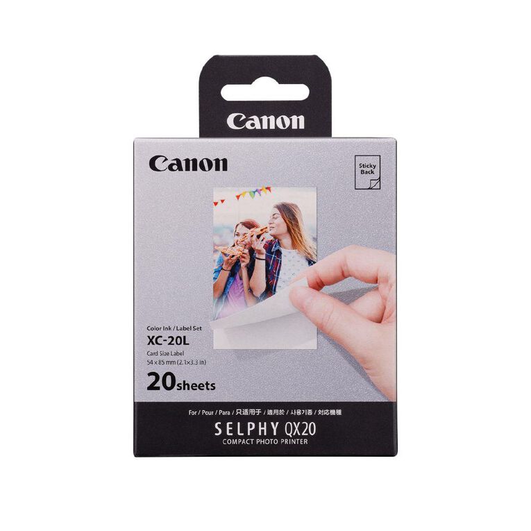 Canon Card Label QX20-20 Sheets