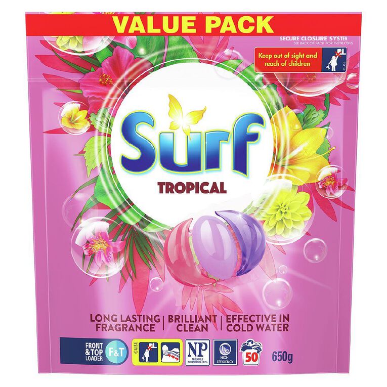 Surf Capsules Tropical 50 Pack