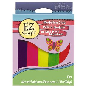 Sculpey EZ Shape Bright Colour Modeling Clay Set 5 Pack