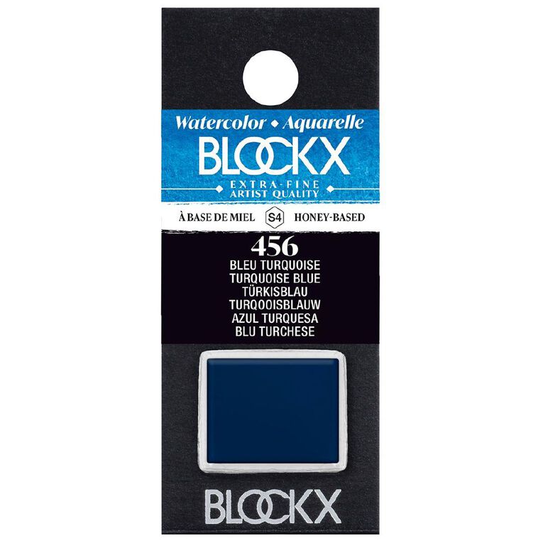BLOCKX Watercolour Half Pan S4 456 Turquoise Blue