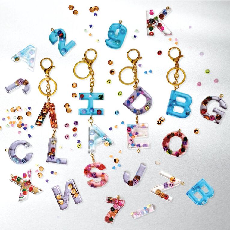 Uniti Alphabet Resin Key Chain