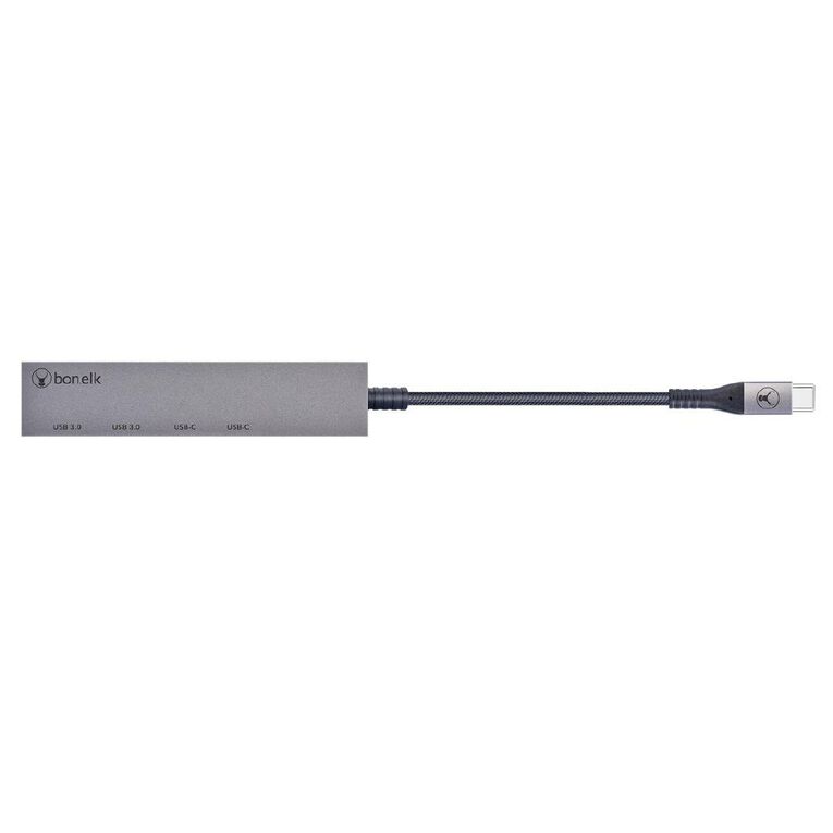 Bonelk Long Life USB C 4 in 1 Multiport Slim Hub Space Grey Grey
