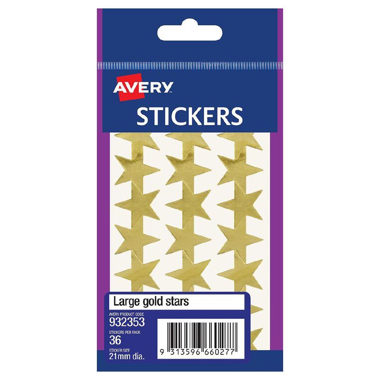 Avery Star Stickers 21mm Diameter