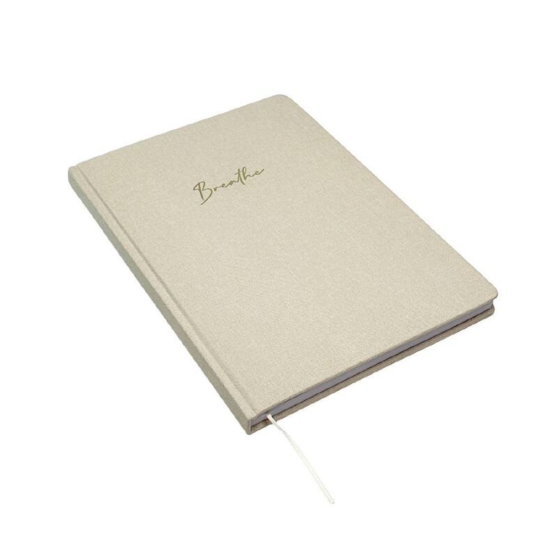 Uniti Stationery Linen A4 Notebook Cream
