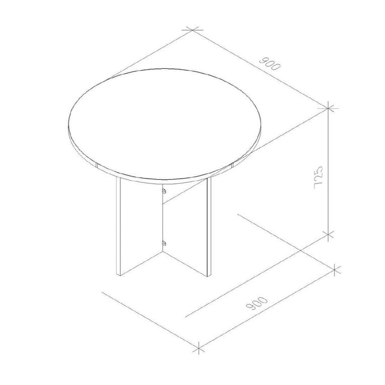 Zealand Meeting Table 900 Coronet Beech