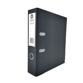 WS Lever Arch With Label Holder A4 Black