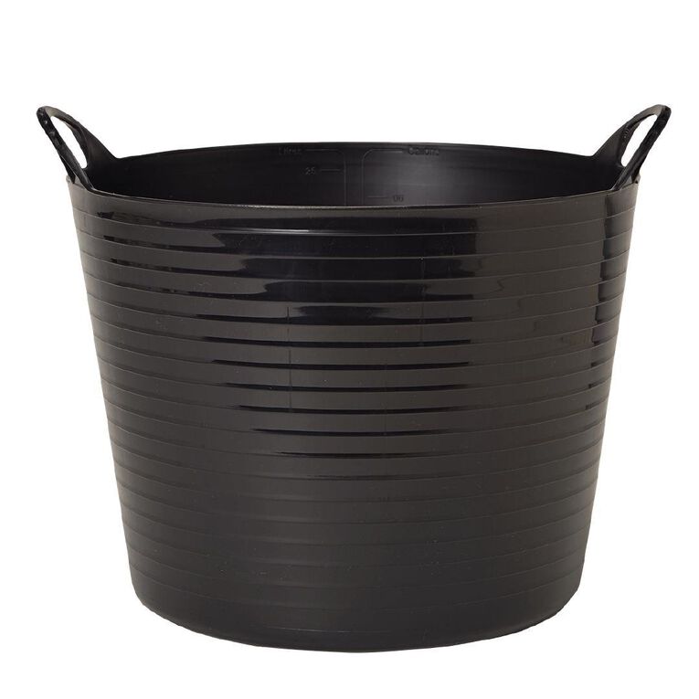 Living & Co Round Flexi Tub Black 26L