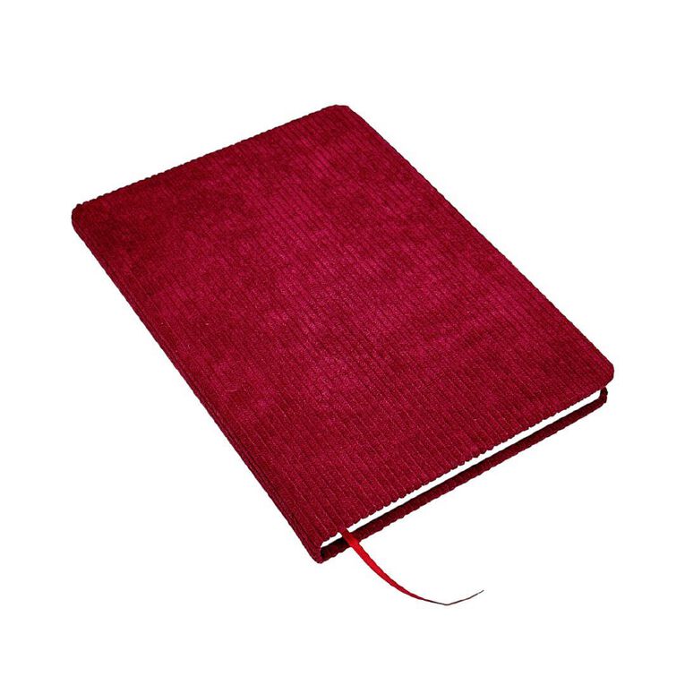 Uniti Stationery Corduroy Notebook A5 Maroon