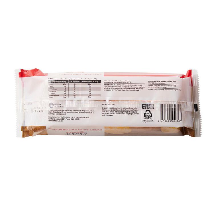 Market Kitchen Chili Rice Crackers 100g