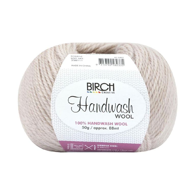 Birch 100% Handwash Wool 50G Grey