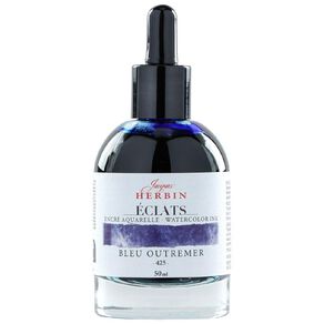 Jacques Herbin Eclats Watercolour Ink 425 Ultramarine Blue 50ml