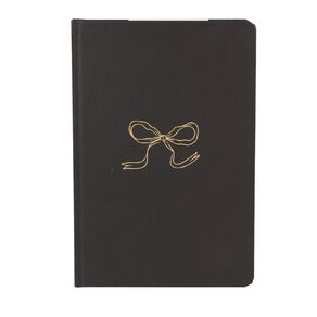Uniti Stationery Urban Noir Bow A5 Hard Cover Notebook