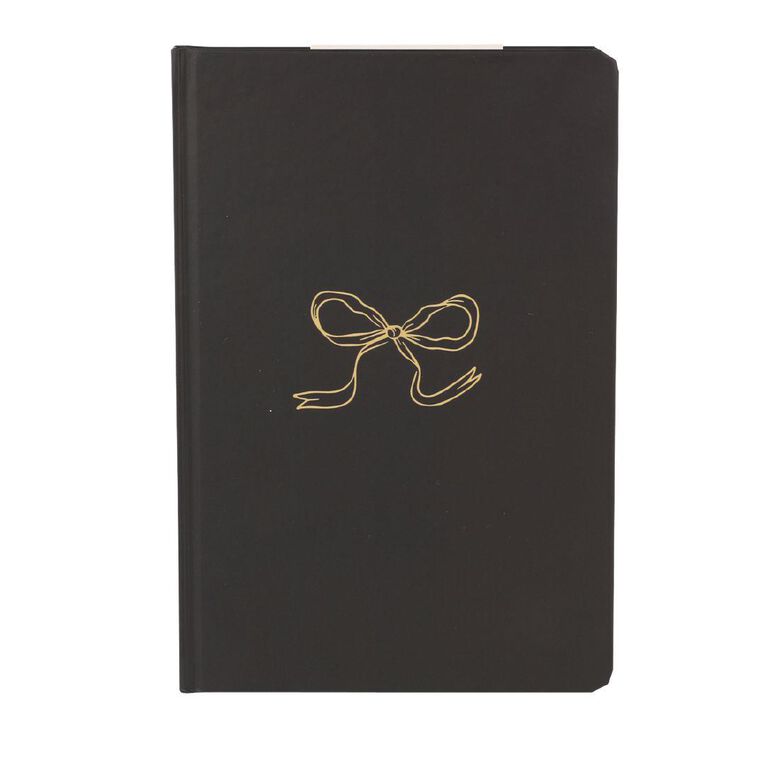 Uniti Stationery Urban Noir Bow A5 Hard Cover Notebook