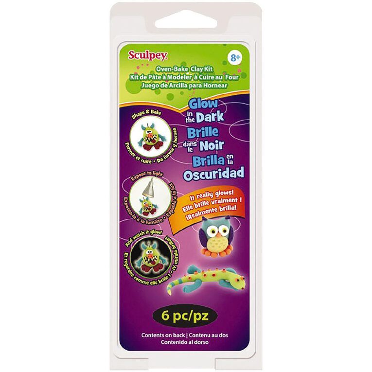 Sculpey Shape & Bake Set Glow In The Dark