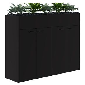 Rapid H Door STO Planter with Plants 1200 x 1600 Black