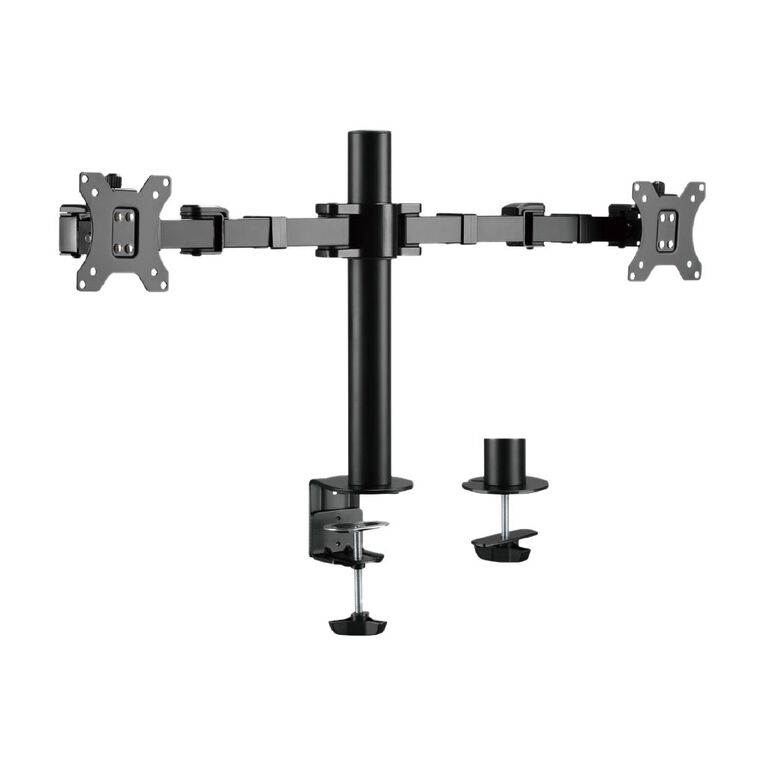 Bracom Dual Monitor Steel Articulating Monitor Arm Black