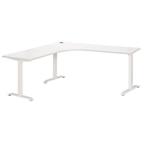 Jasper J Emerge Metal Leg Workstation 1800 x 750 White/White