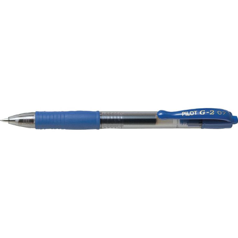 Pilot G2 Retractable 0.7mm Fine Gel Pen Blue