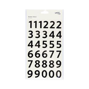 Uniti Numbers Black 1 Sheet