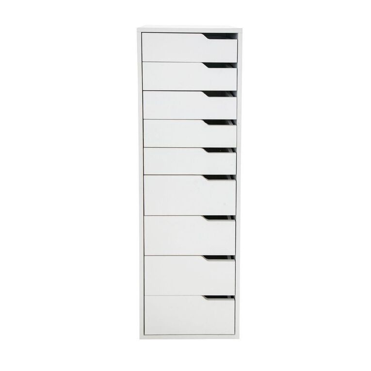 Living & Co Hael 9 Drawer Unit White