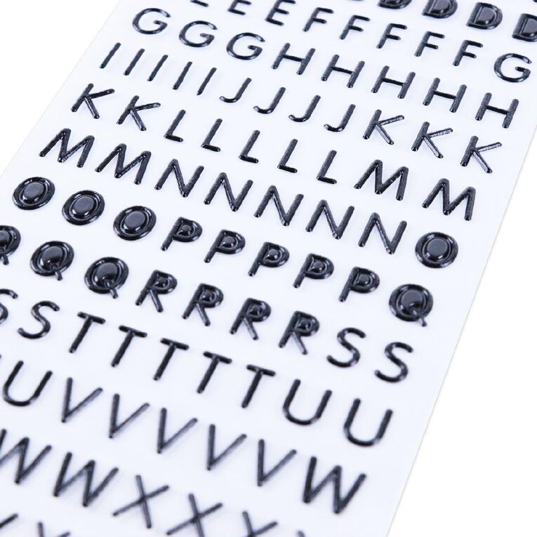 Uniti Mini Foam Alpha Stickers Black