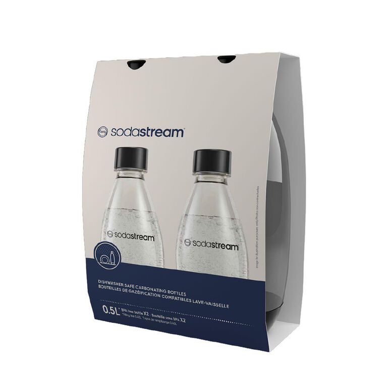 Sodastream Dishwasher Safe Twin Pack Fuse Bottle 500ml
