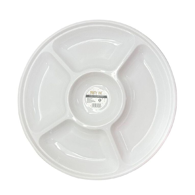 Party Inc Round Division Reusable Platter - Warehouse Stationery