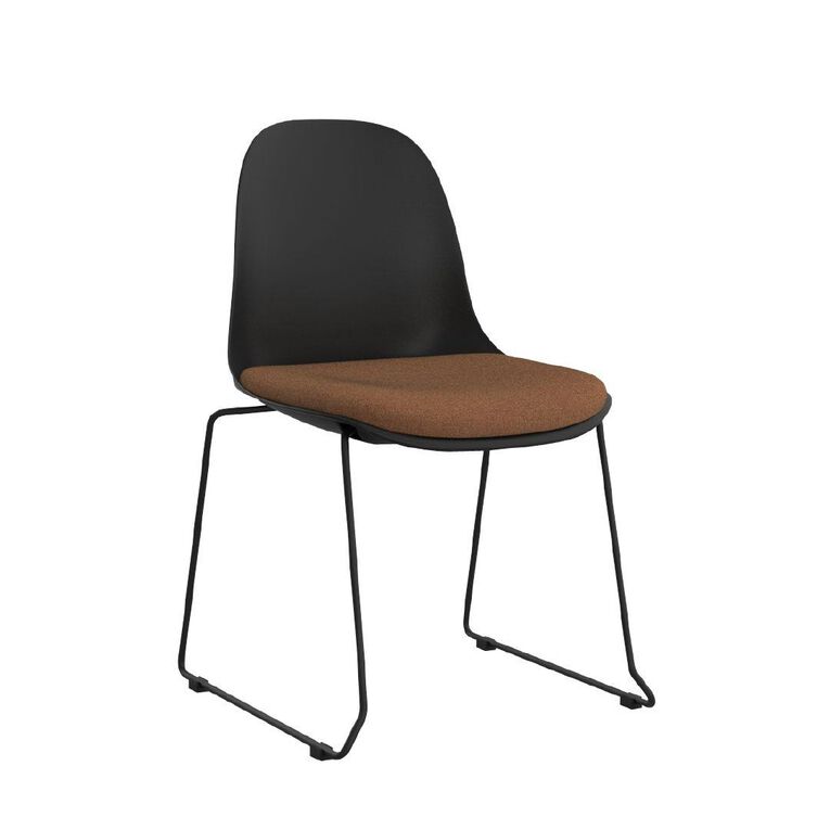 Knights Willow Shell Chair with Fennel Seed Reef Black