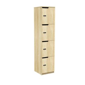 Knights Cubit Locker 400W 4 Door Atlantic Oak