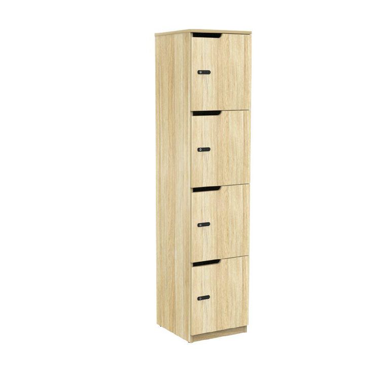 Knights Cubit Locker 400W 4 Door Atlantic Oak