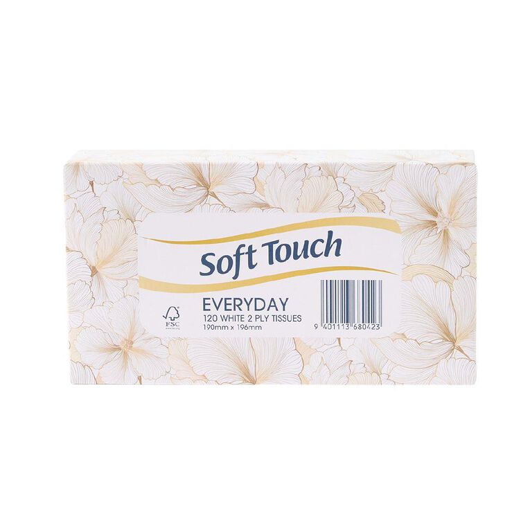 Soft Touch Facial Tissues 2-Ply 120 Pack