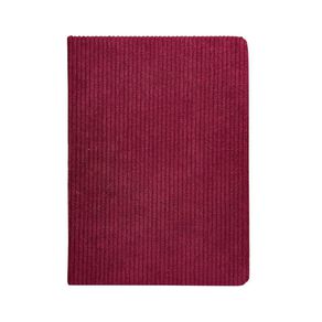 Uniti Stationery Corduroy Notebook A5 Maroon