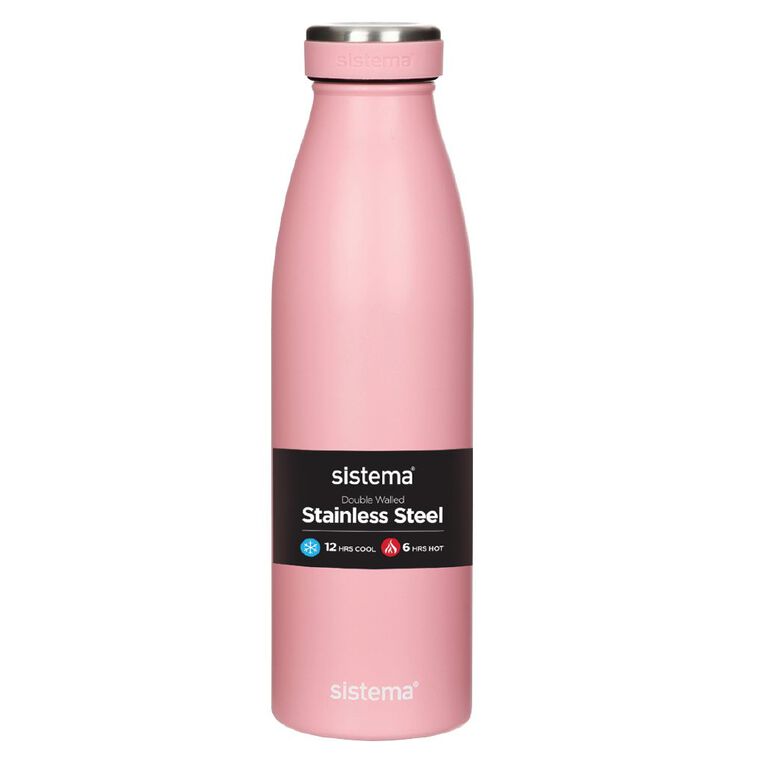 Sistema Stainless Steel Drink Bottle Assorted 500ml