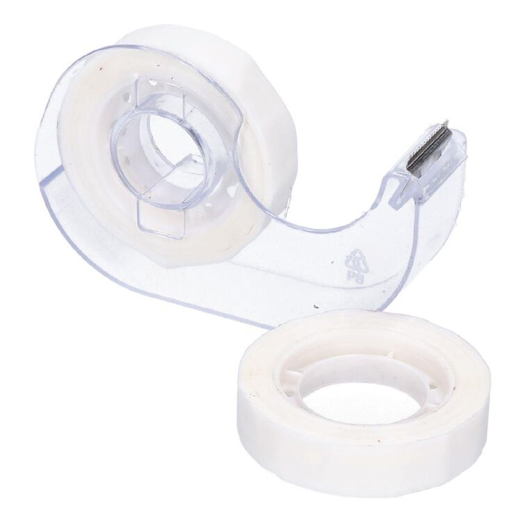 WS Clear Tape With Dispenser Refill 12mm x 25m
