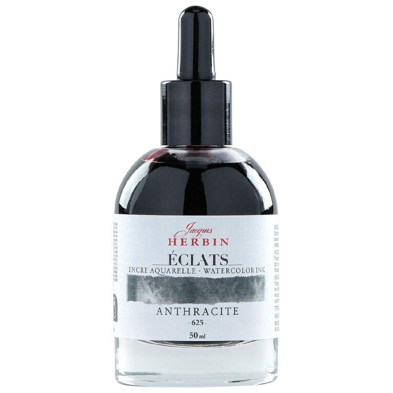 Jacques Herbin Eclats Watercolour Ink 625 Anthracite 50ml