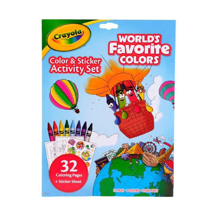 Crayola World's Favourite Colours Activity Set