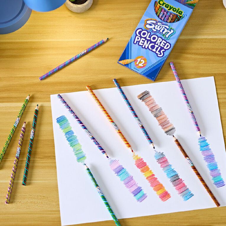 Crayola Swirls Colored Pencils 12 Pack