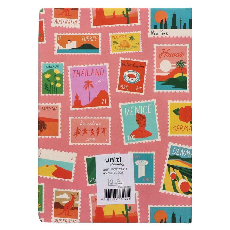 Uniti Stationery Postcard A5 Notebook
