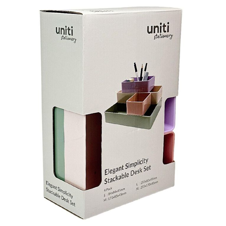 Uniti Stationery Elegant Simplicity Desk Set 4 Pieces