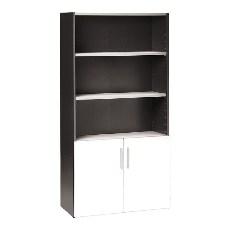 Jasper J Emerge 700 Wood Doors Storage Cupboard White/Ironstone