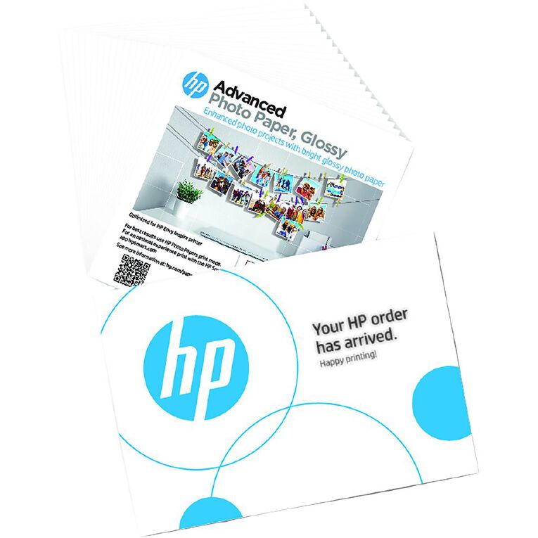 HP Advanced Gloss Photo Paper 5in x 5in 20 Sheets