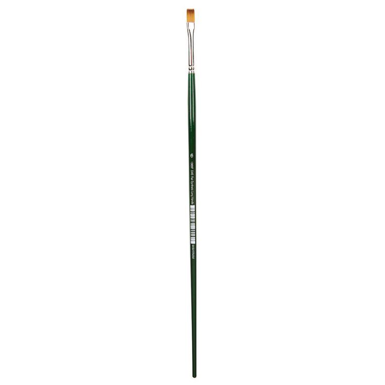 DAS Long Handle Synthetic Flat #6